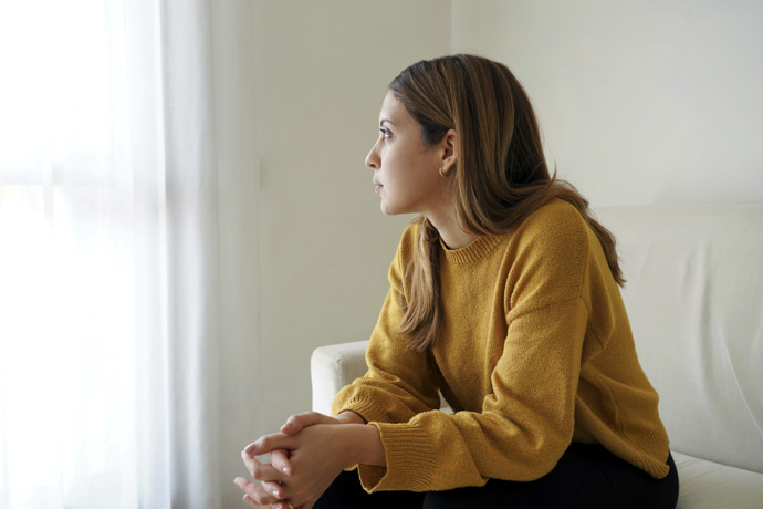 Mujer con depresión
