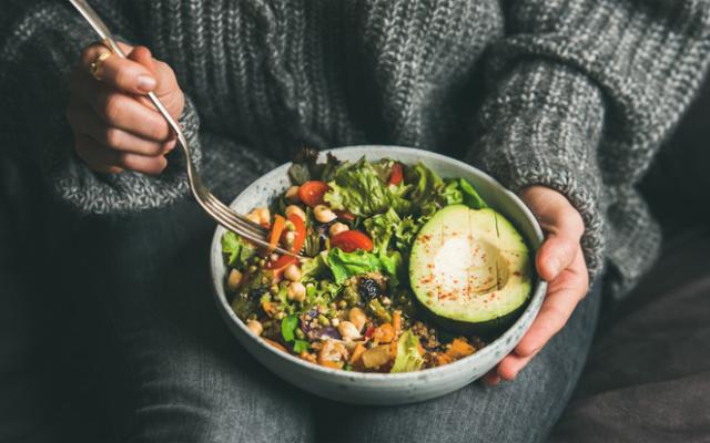 Ejemplo de una comida dentro de una dieta balanceada.